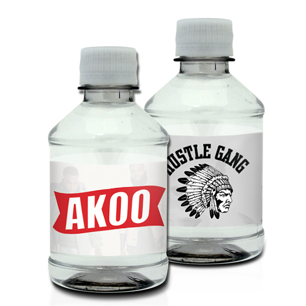 Custom Labeled Bottled Water | 8oz Bottled Water with 2x8 Full Color Label