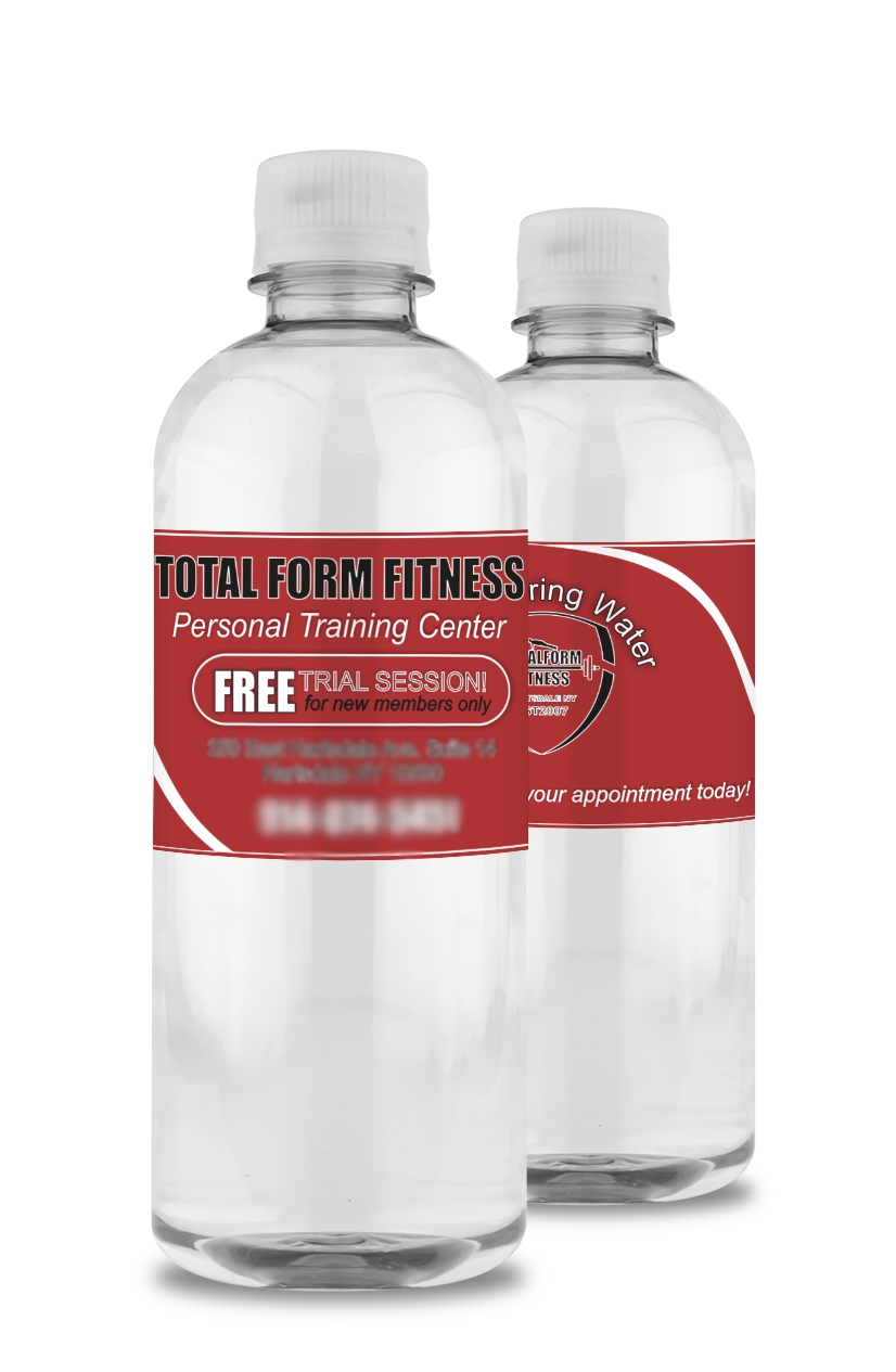 Custom Bottled Water for Fitness and Spas | Personalized Bottles of Water