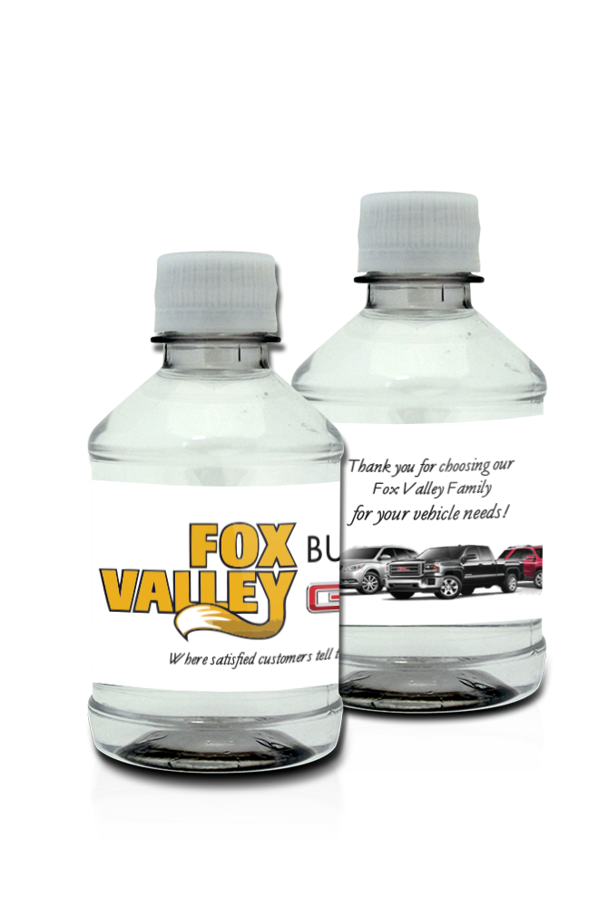 Custom Bottled Water for Auto Dealerships | Personalized Bottles of Water